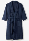 Terry Bathrobe with Pockets, NAVY, hi-res image number null