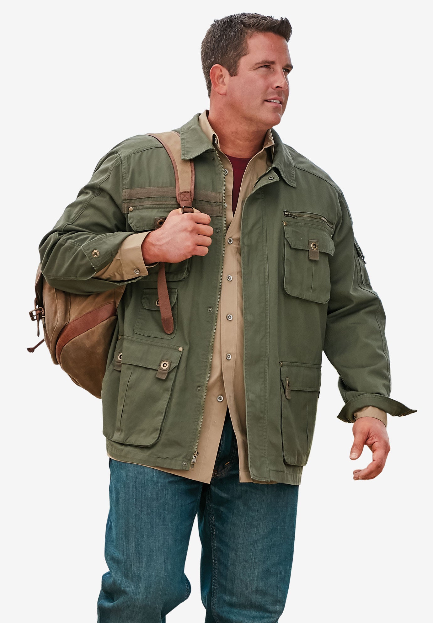 9 Pocket Twill Utility Jacket, , alternate image number 6