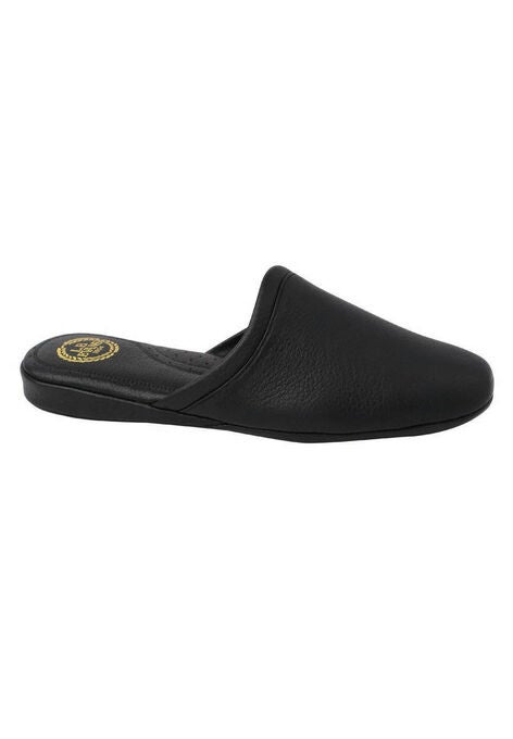 L B Evans Aristocrat Scuff Leather Slippers Brylane Home