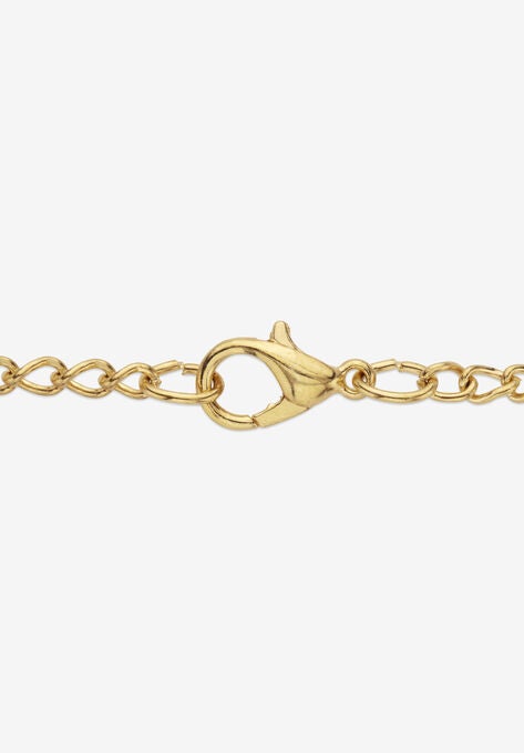 Men'S Yellow Gold Ion Plated Stainless Pendant With 24 Inch Chain, , on-hover image number null
