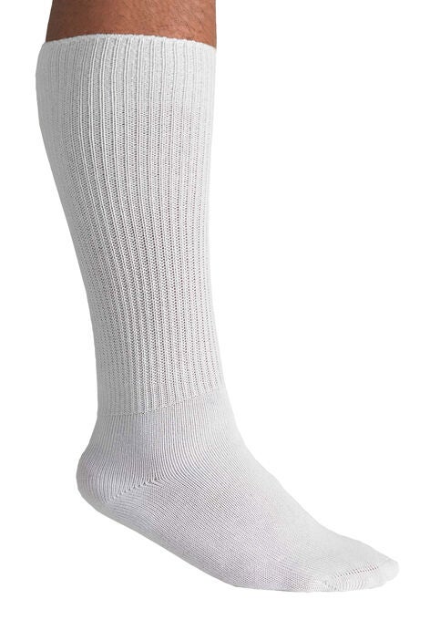 Diabetic Over-The-Calf Socks, WHITE, hi-res image number null