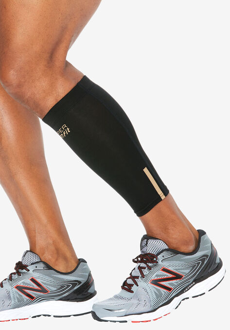 Compression Calf Sleeves by Copper Fit™, BLACK, hi-res image number null