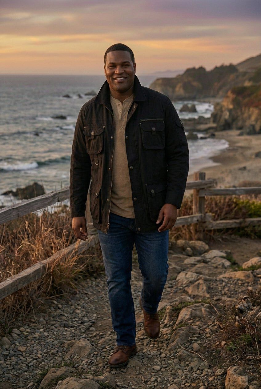 9 Pocket Twill Utility Jacket, BLACK, hi-res image number 0