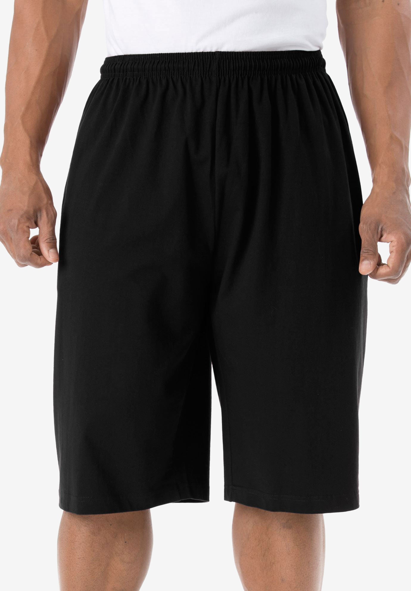 Lightweight Extra Long Jersey Shorts Brylane Home