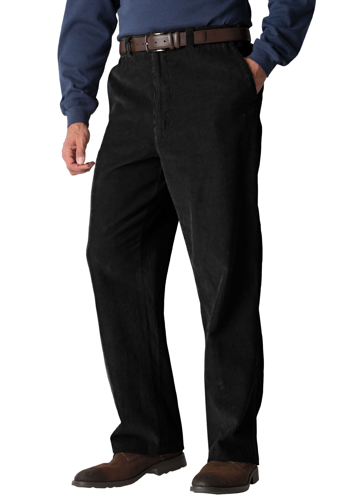 Big and tall pleated corduroy pants cheap