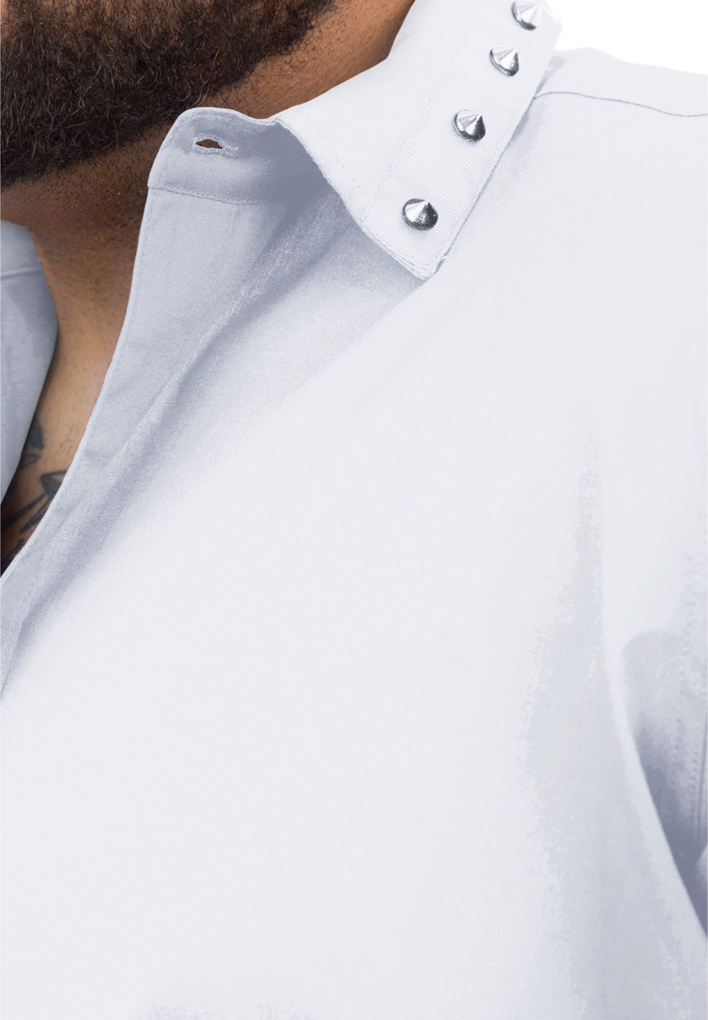 MVP Collections&reg; Spike Collar Button-Down Shirt, , alternate image number 2