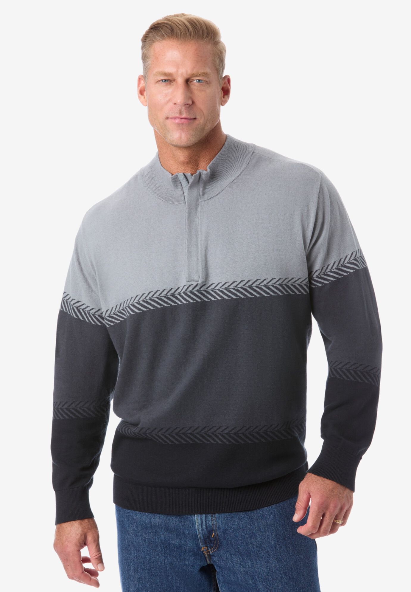 Lightweight mock neck sweater shop