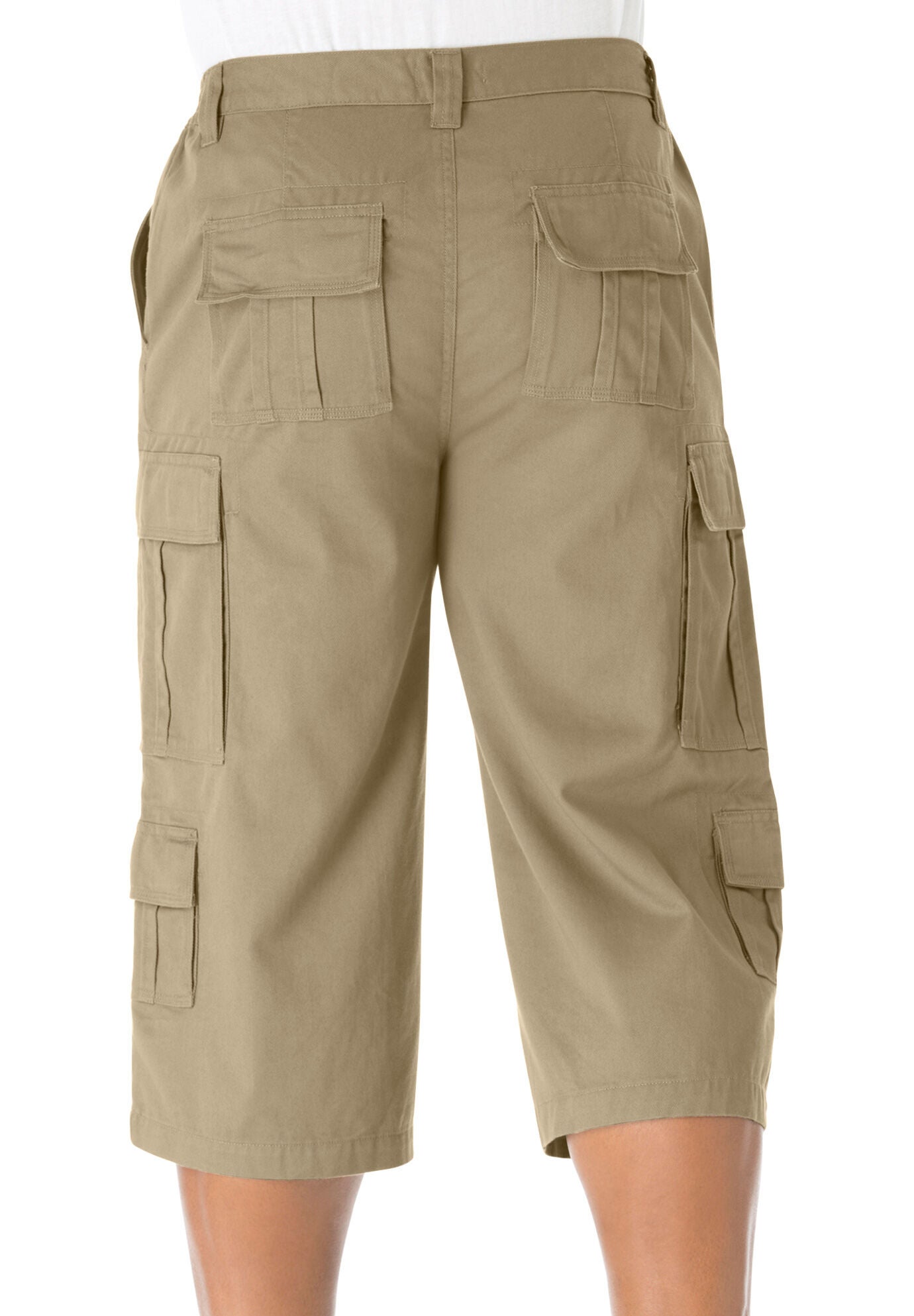 Mens cargo shorts hotsell with elastic sides