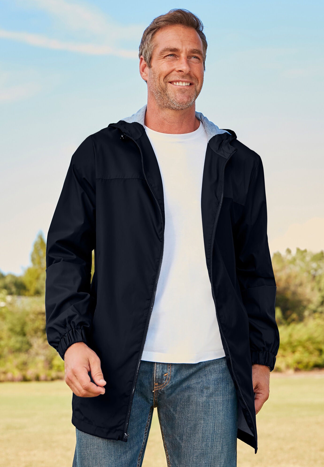 Lightweight shop lined windbreaker