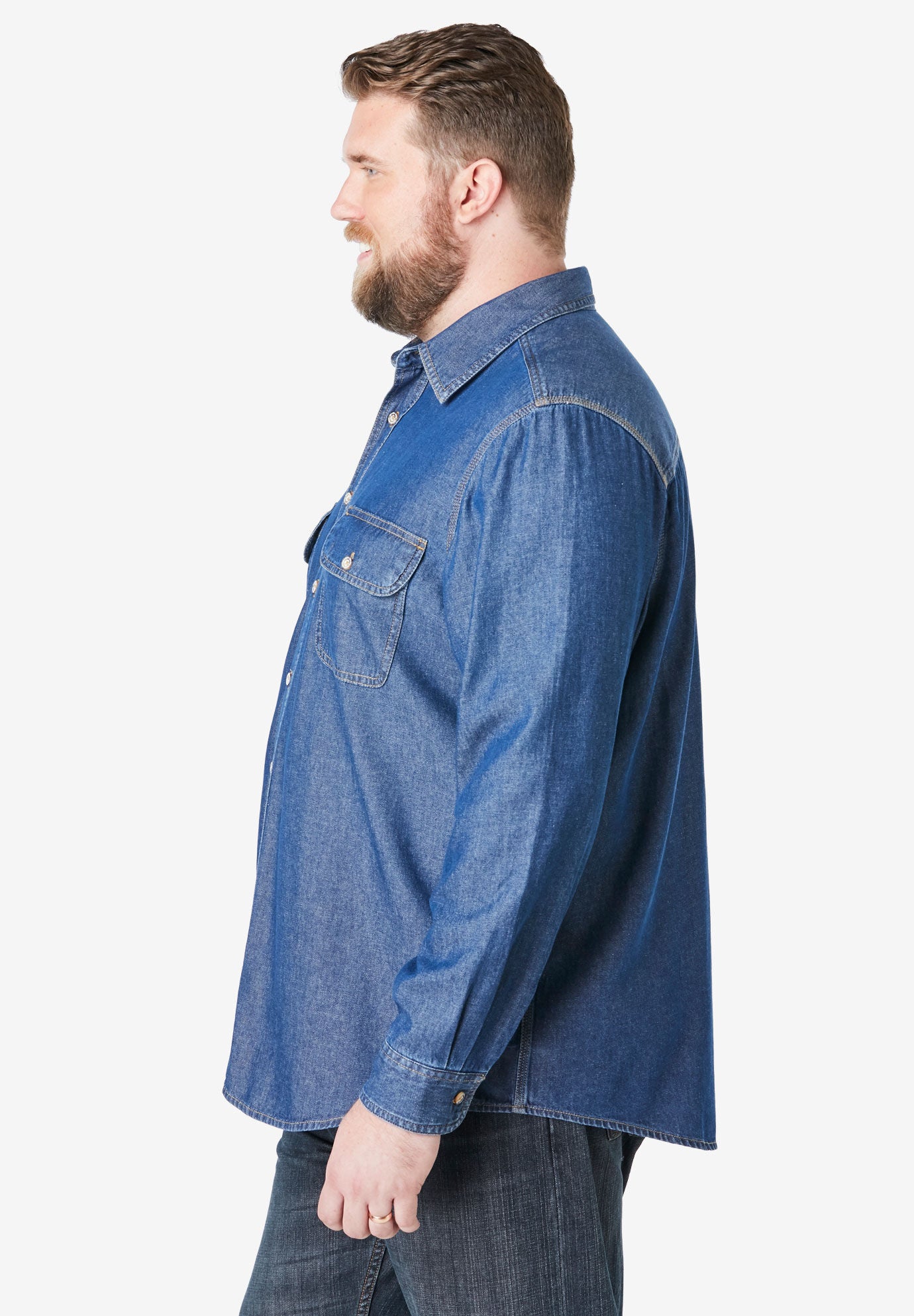 Cotton Twill Denim Shirt
