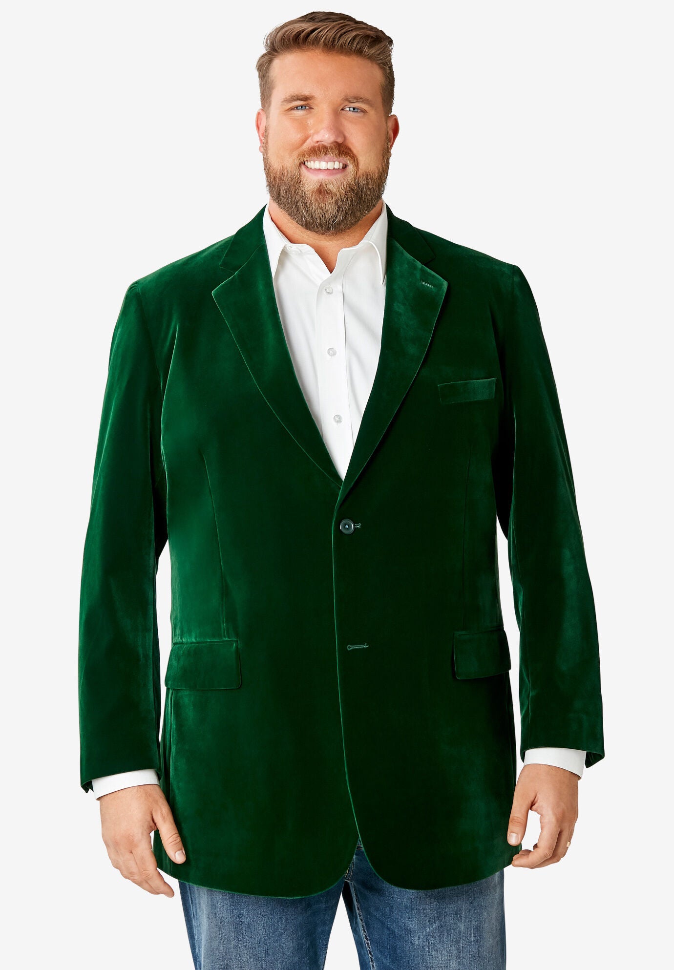 Emerald green velvet on sale blazer