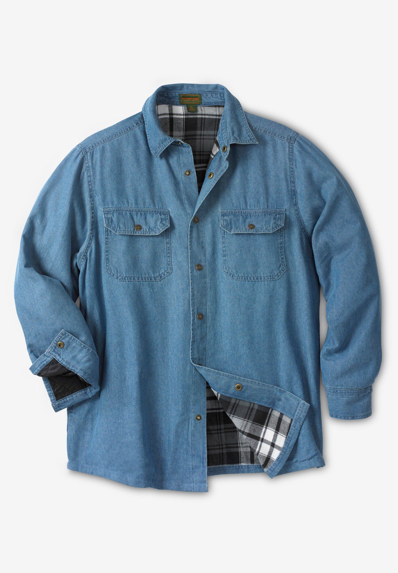 lined denim shirt jacket