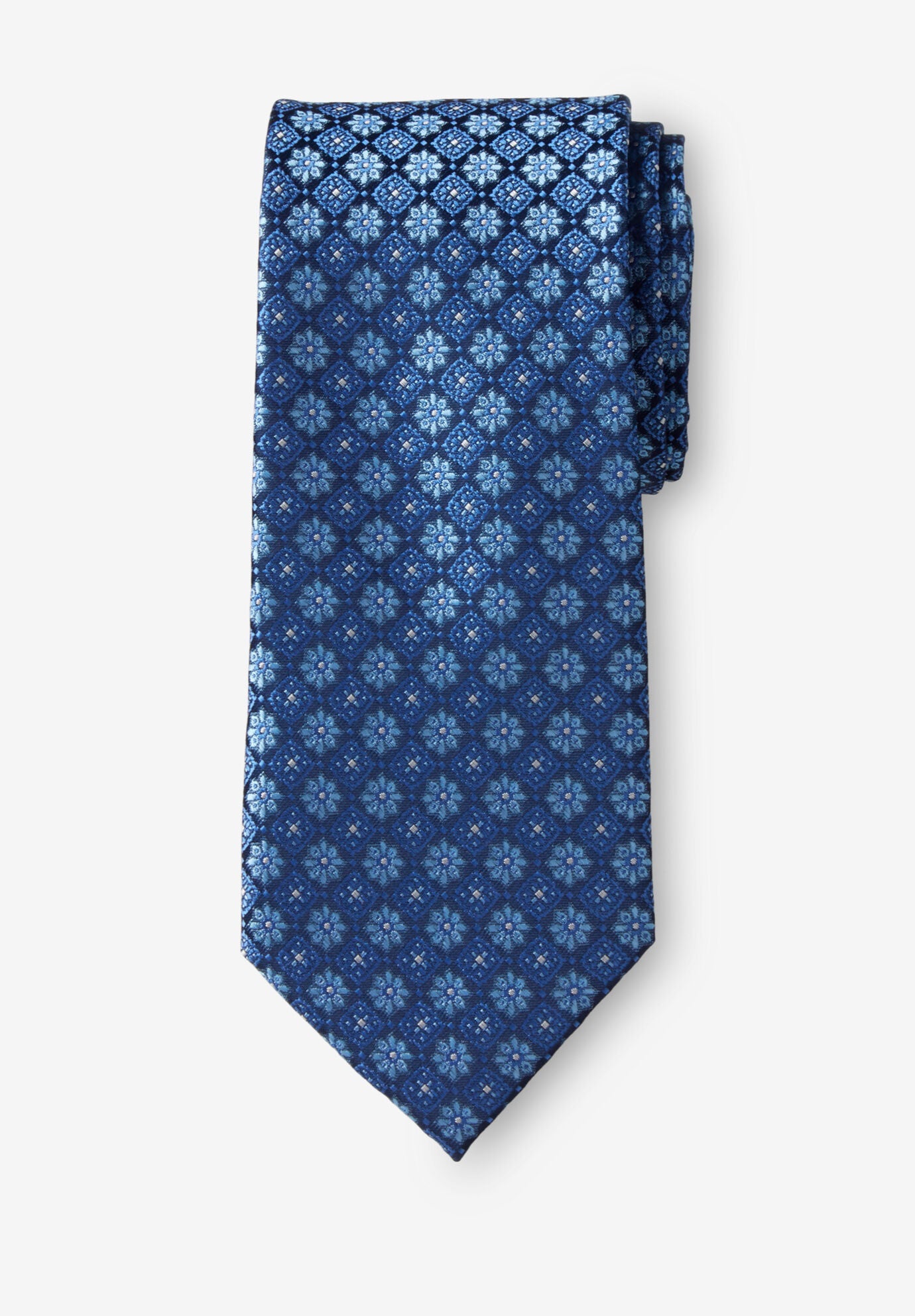 Extra Long Classic Paisley Tie, NAVY FLORAL, hi-res image number 0