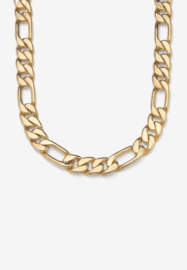 Figaro-Link Necklace 30 inches , YELLOW GOLD, hi-res image number 0