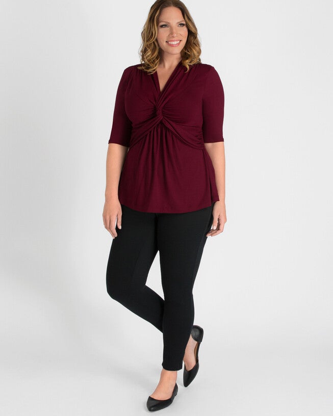 Caycee Twist Top, RedBurgundy, alternate image number null