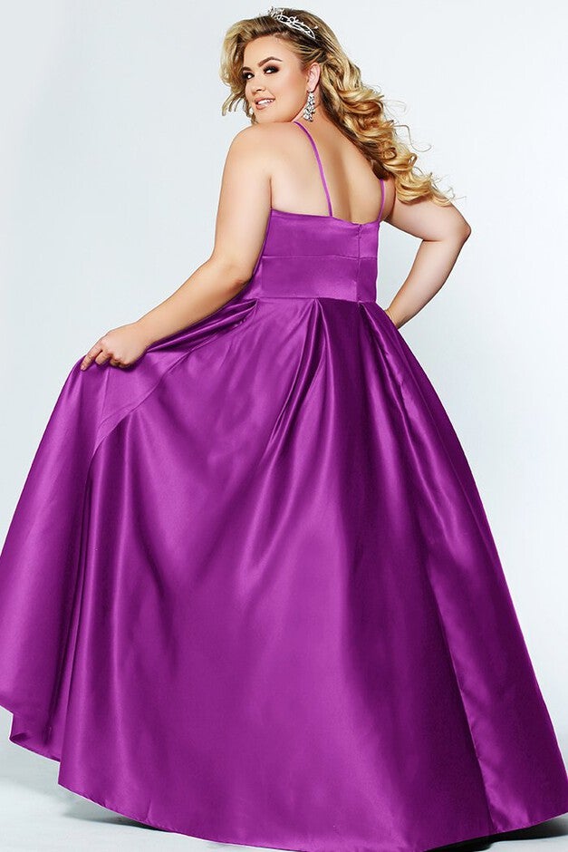 Neon Lights Plus Size Evening and Formal Dress with Pockets | Brylane Home Neon Lights Plus Size Evening and Formal Dress with Pockets | Brylane Home