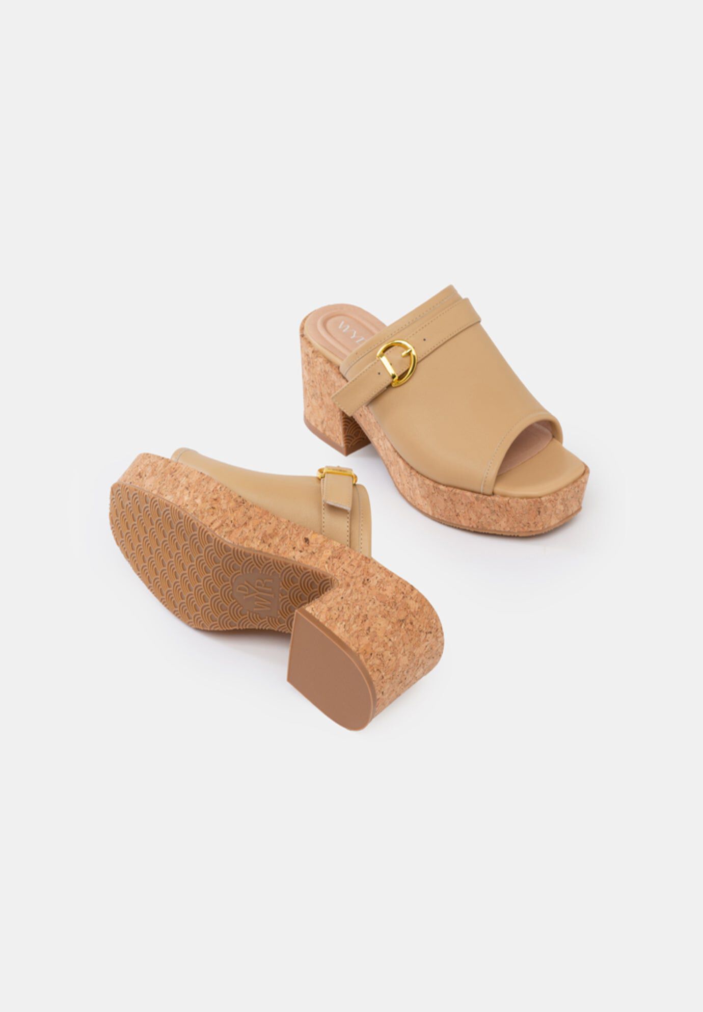 Sabina Clog Mules, Honey / Yellow, alternate image number 1