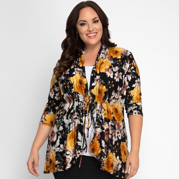 Lori Print Cardigan, , alternate image number 7