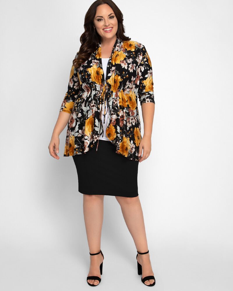 Lori Print Cardigan, , alternate image number 6