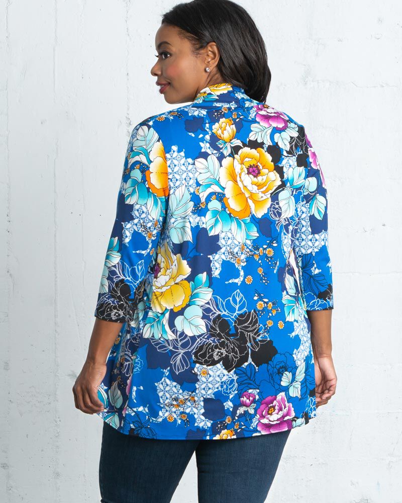 Lori Print Cardigan, , alternate image number 3