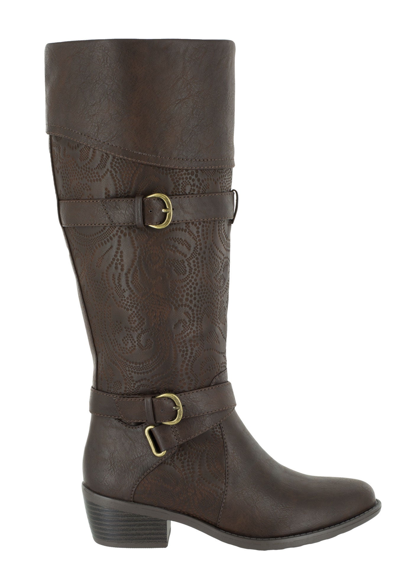 Kelsa Plus Wide Calf Boots by Easy Street Brylane Home
