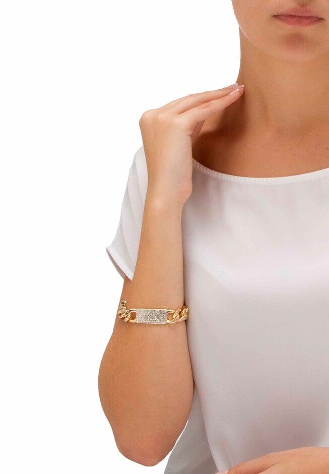 Crystal & Gold Link Necklace, Bracelet & Earring Set, , alternate image number 4