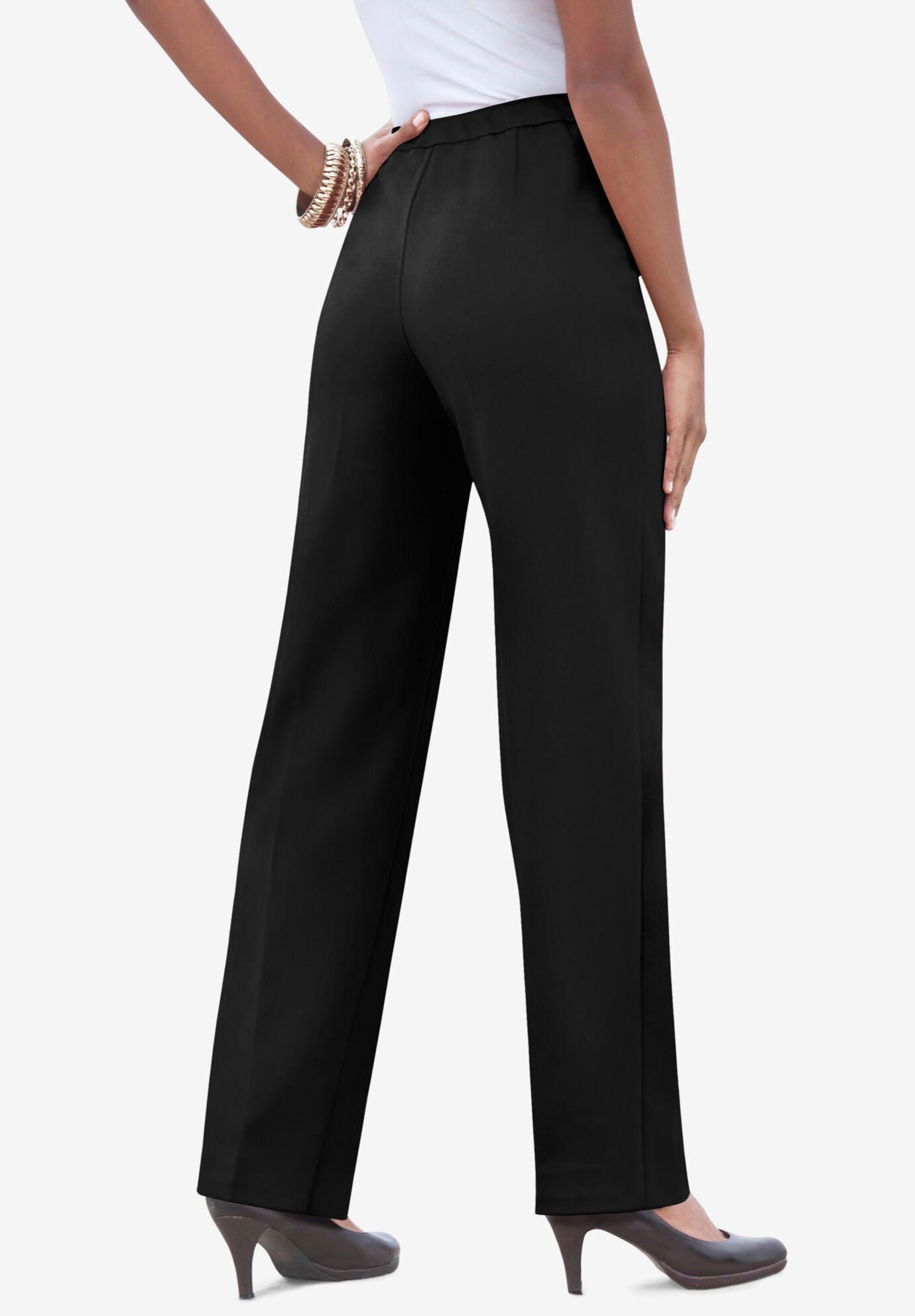 Bend over pants with outlet pockets