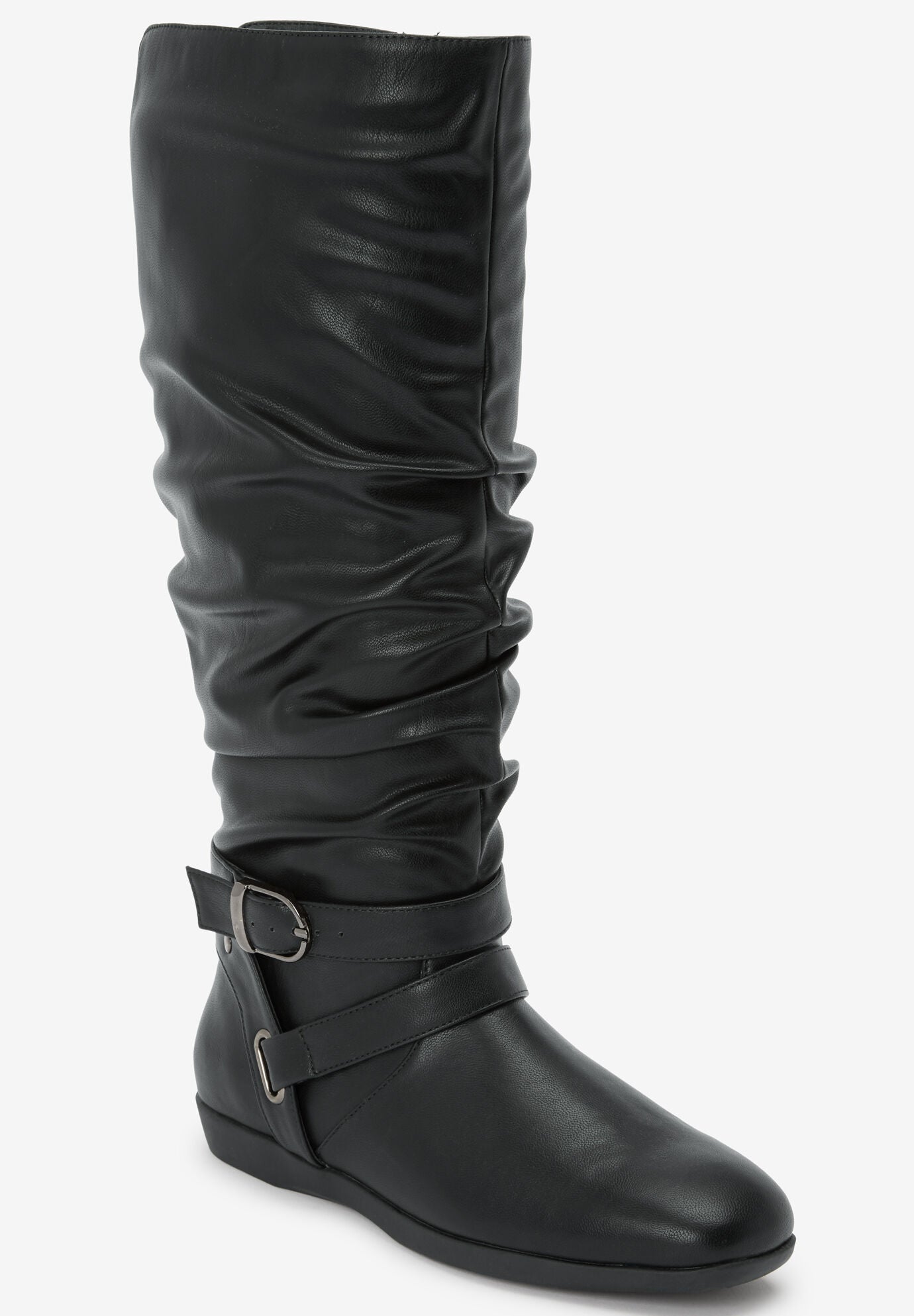 Wide calf elastic back boots sale