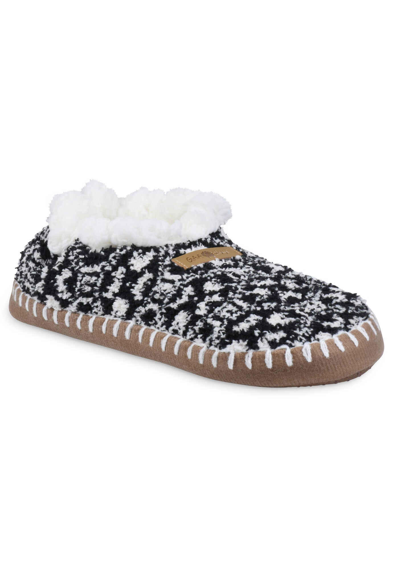 Womens Cozee Yarn Mocassin With Sidewall Mocassin Slipper By
