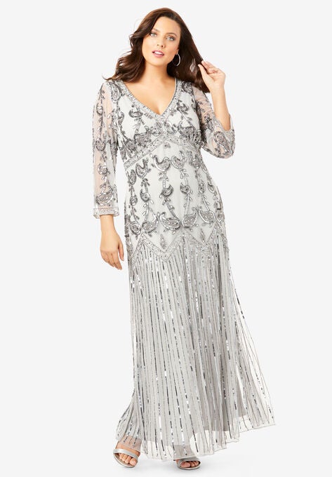 Beaded Dress Formal Special Occasion Dresses Brylane Home