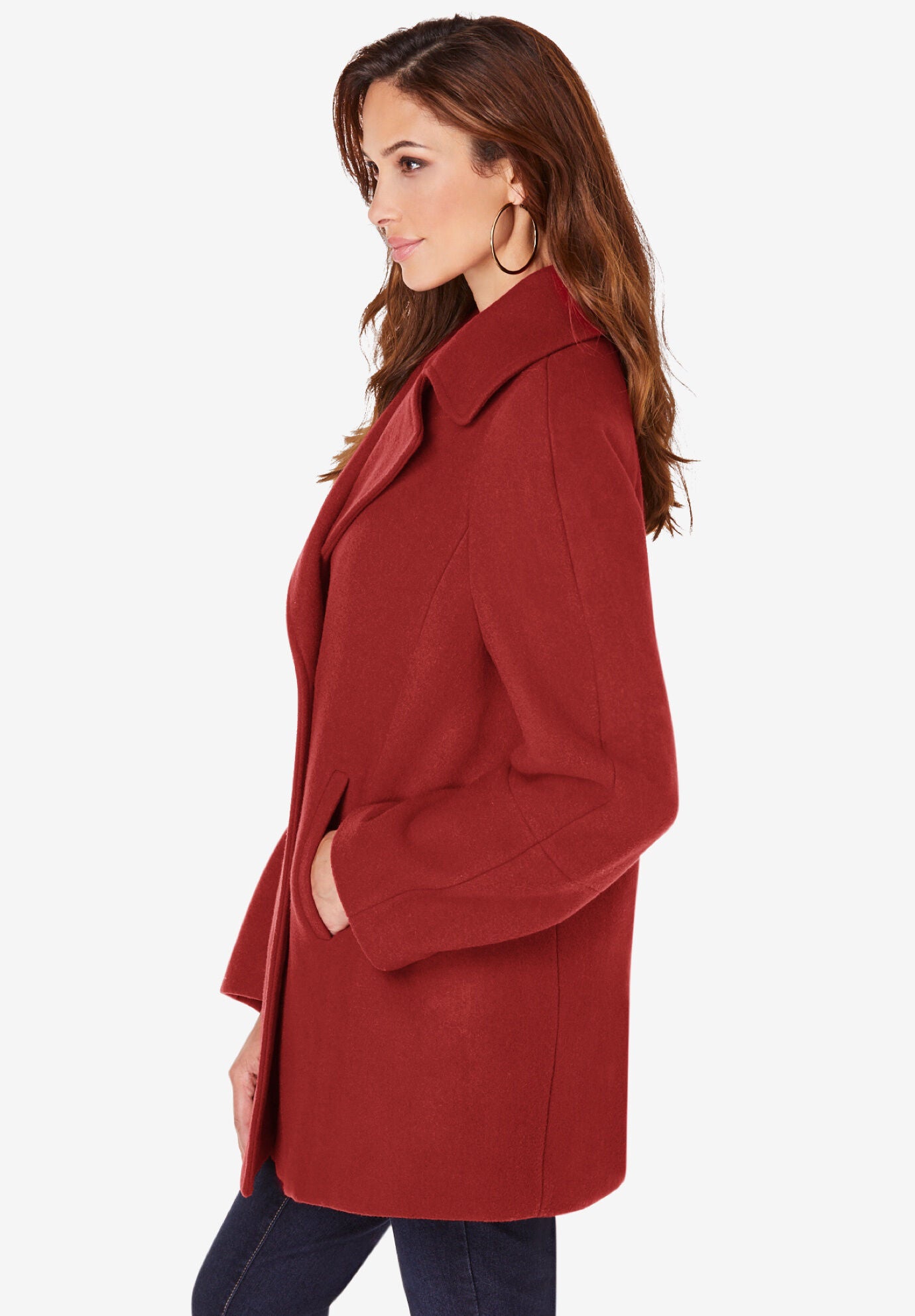 Modern A Line Peacoat