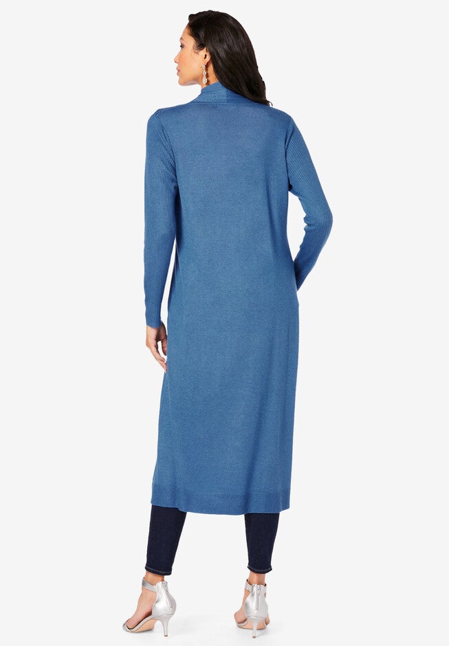 Fine Gauge Duster Cardigan, , on-hover image number 1