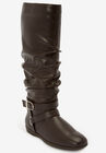 The Arya Wide Calf Boot , BROWN, hi-res image number null
