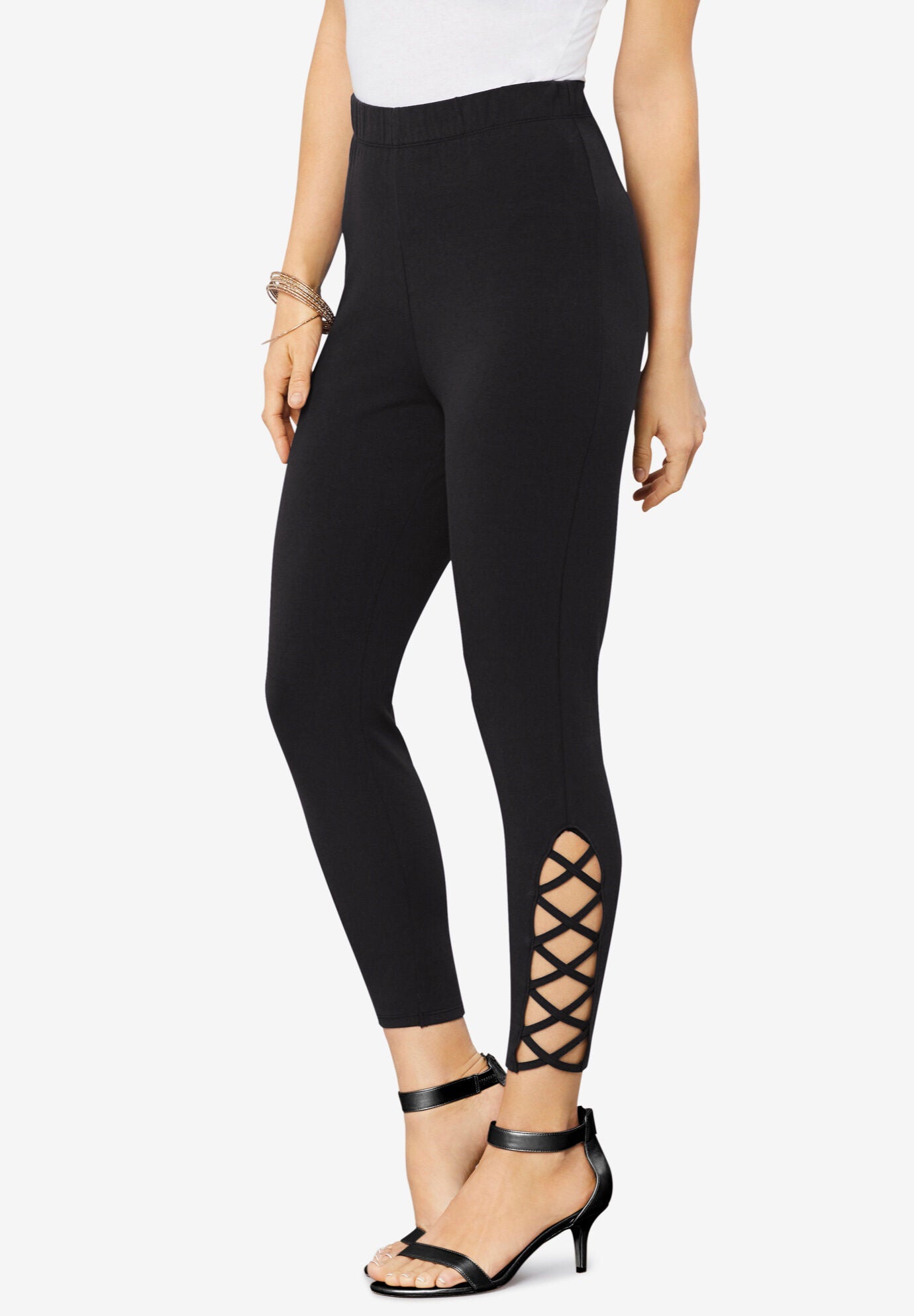 Lattice Essential Stretch Capri Legging