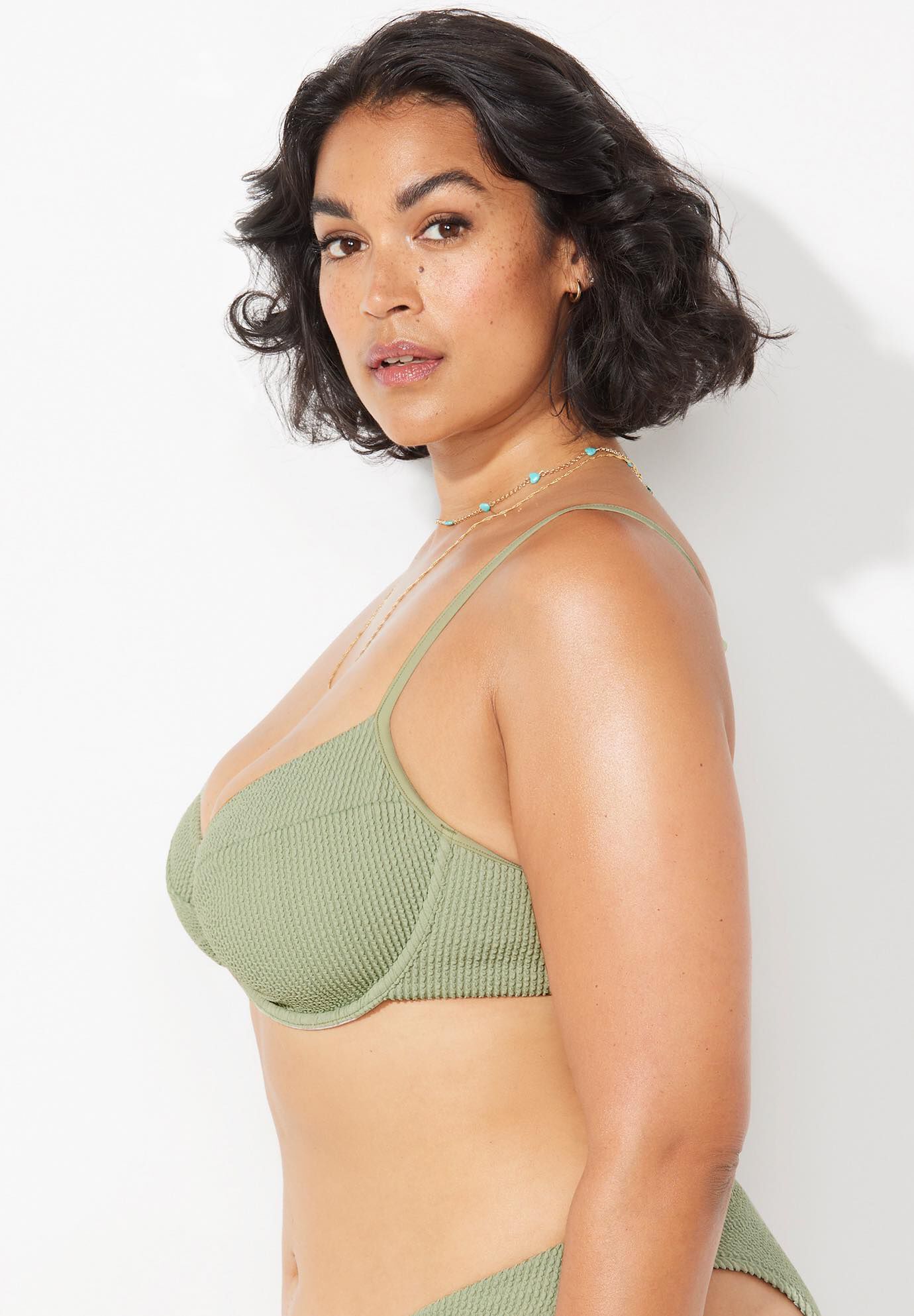 The Julia Crinkle Underwire Bikini Top, , alternate image number 5