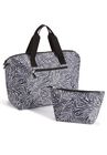 2-Piece Weekender Bag Set, BLACK WHITE JUNGLE, hi-res image number null