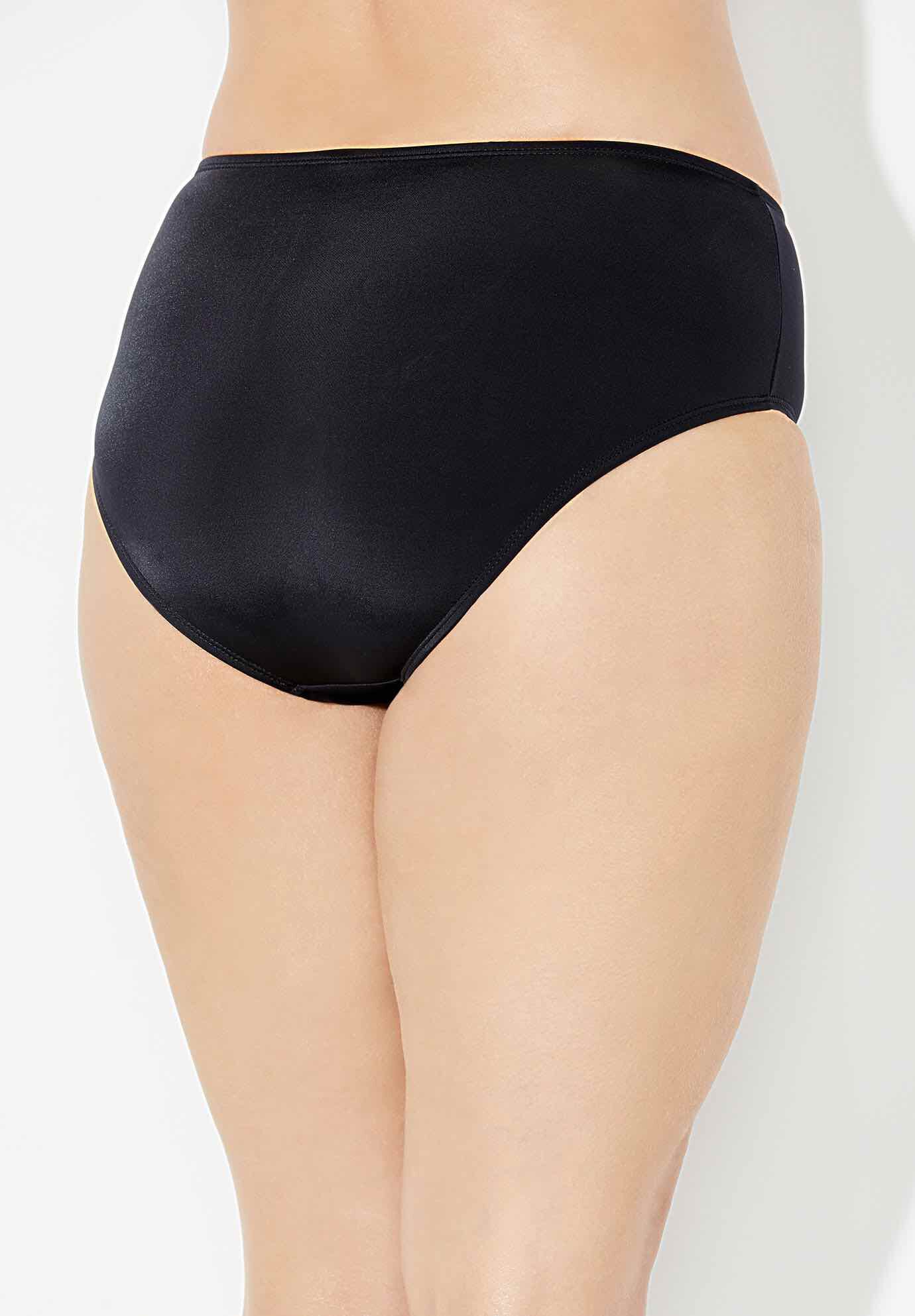 Mid-Rise Full Coverage Swim Brief, BLACK, on-hover image number null