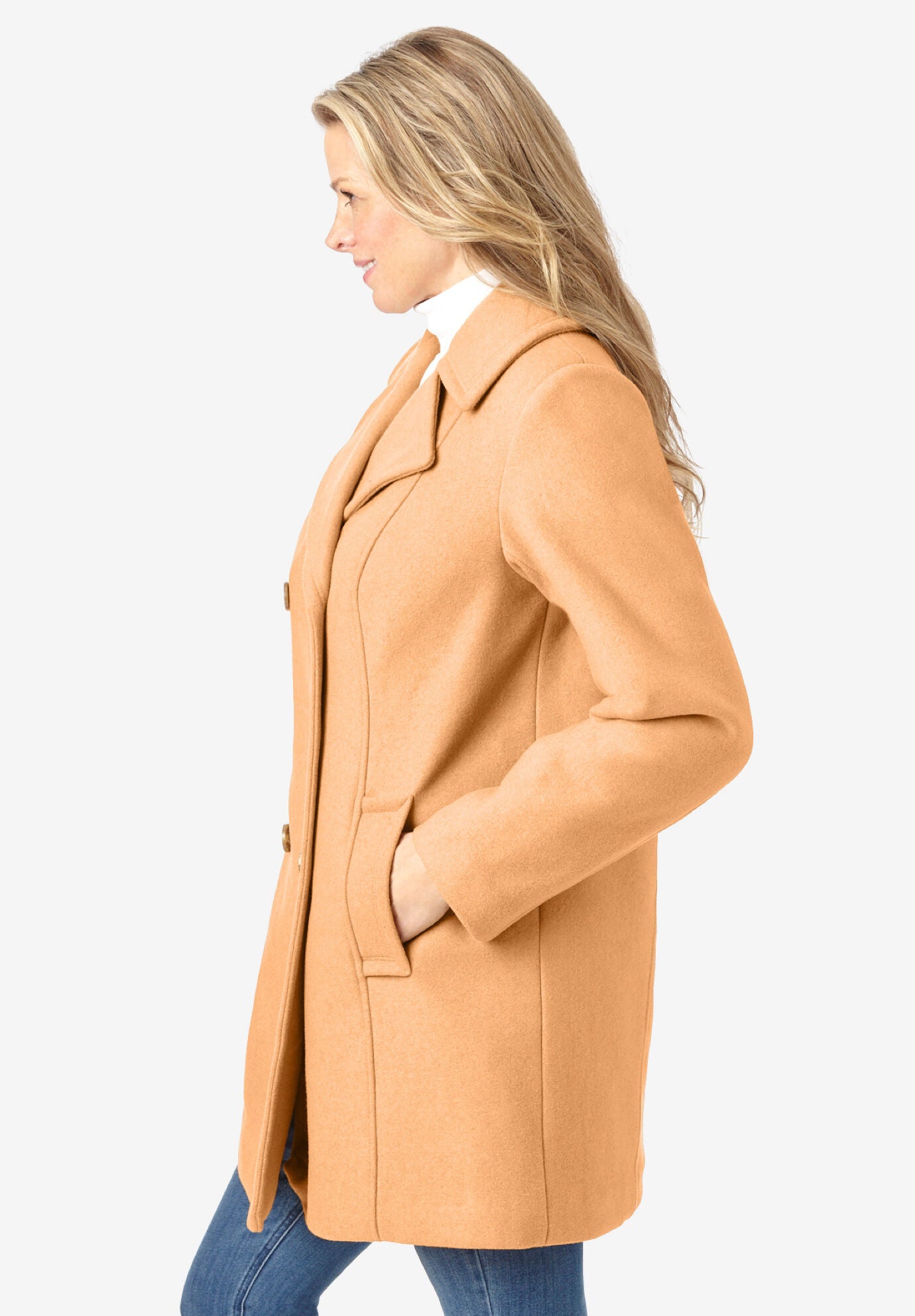 Warmest 2025 peacoat women's