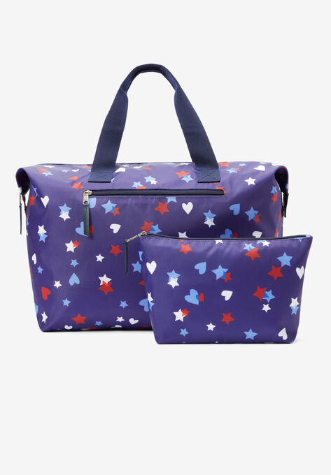 2-Piece Bag Set, NAVY HEARTS AND STARS, hi-res image number null