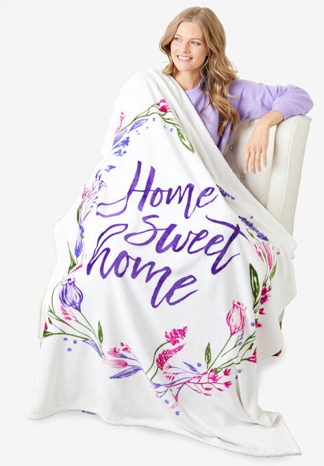 Home Sweet Home Blanket, HOME SWEET HOME, hi-res image number null