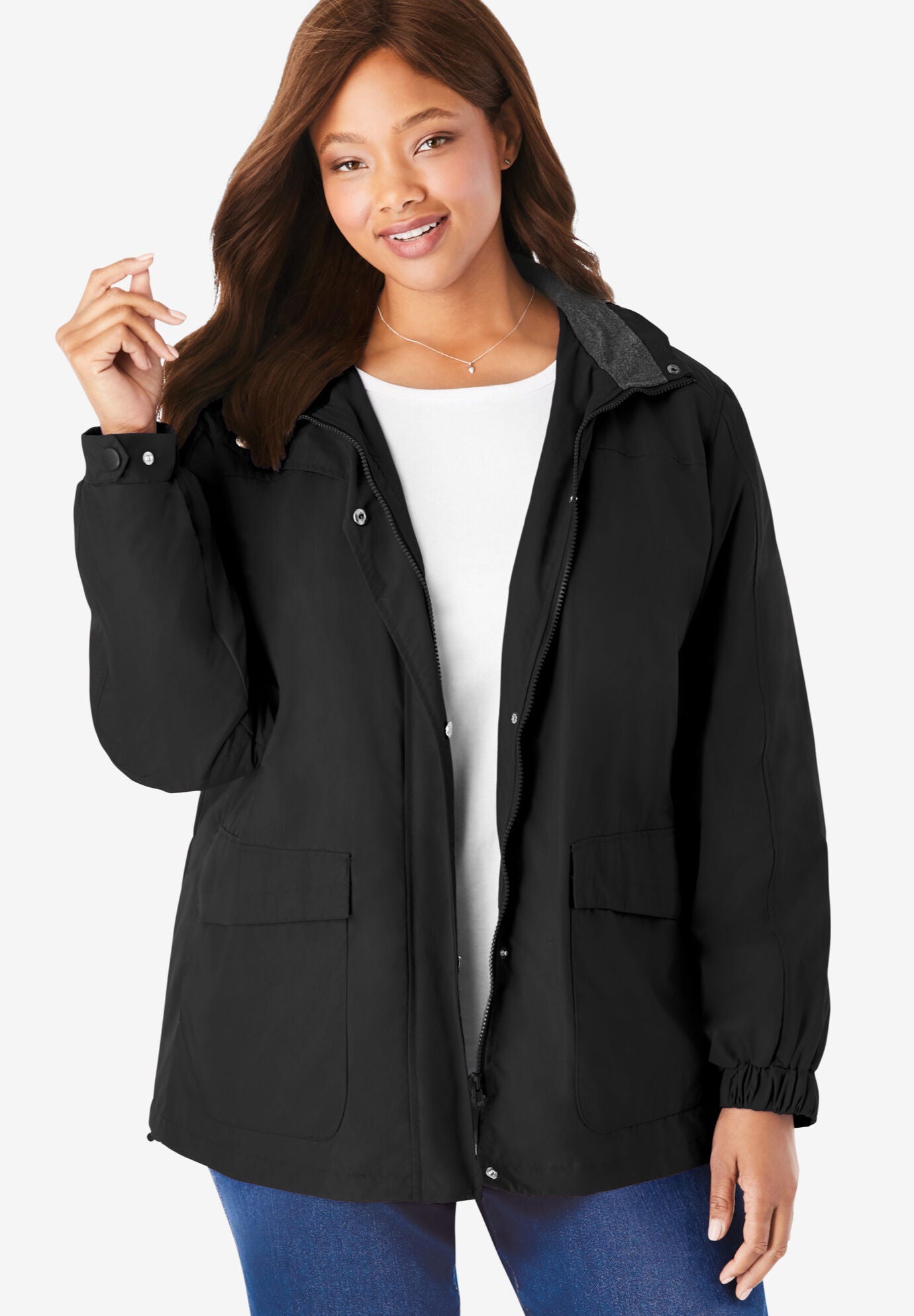 Fleece Lined Taslon Jacket Brylane Home