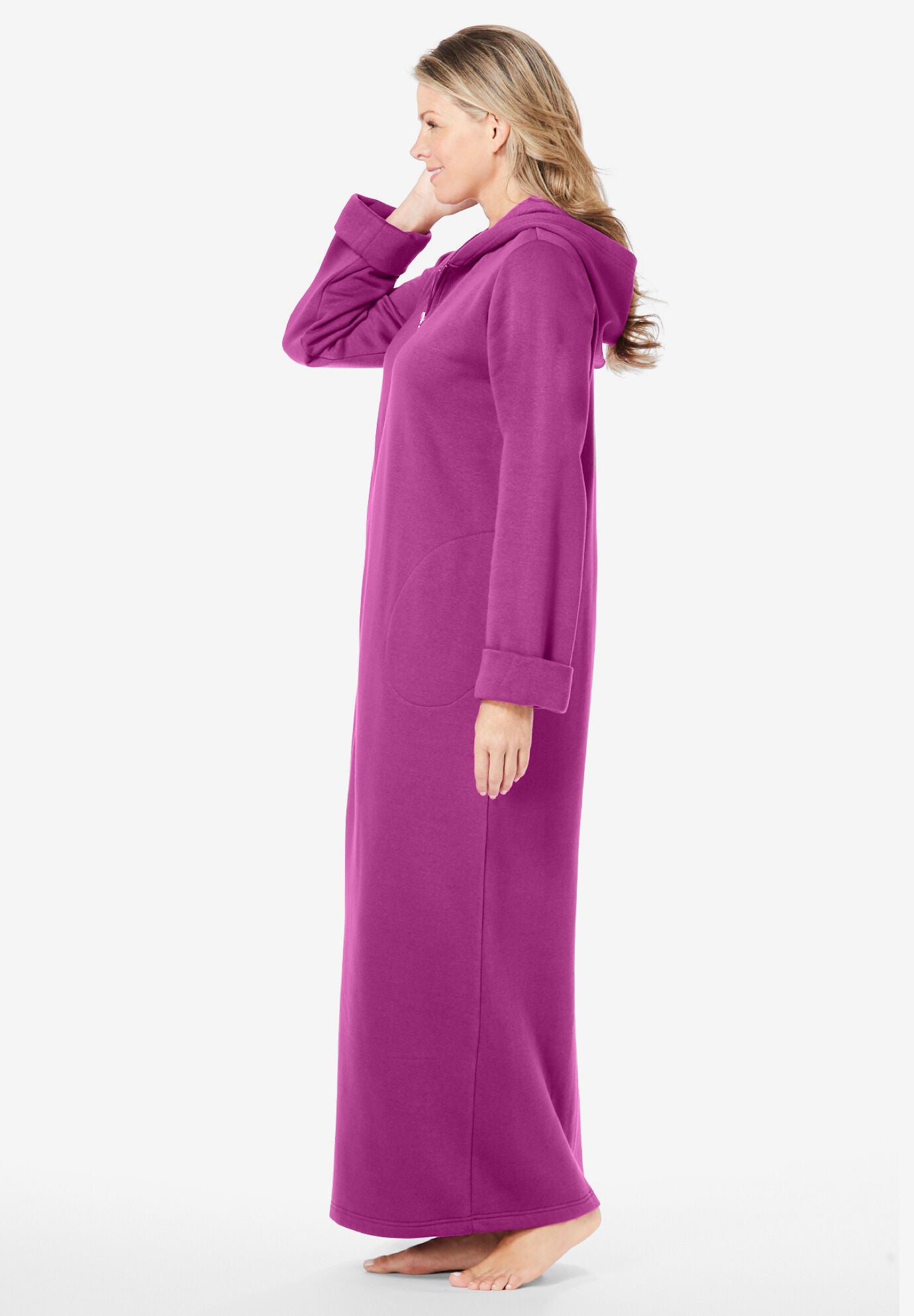 Womens long shop sweatshirt robe