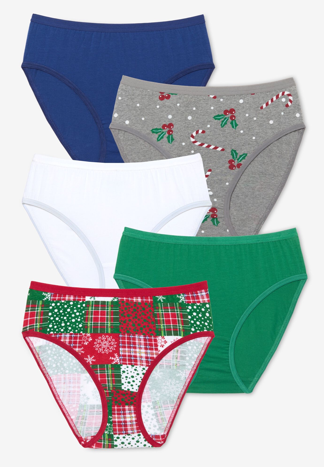 HiCut Cotton Brief 5Pack Brylane Home