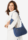 denim bag & wallet set, MEDIUM STONEWASH, hi-res image number null
