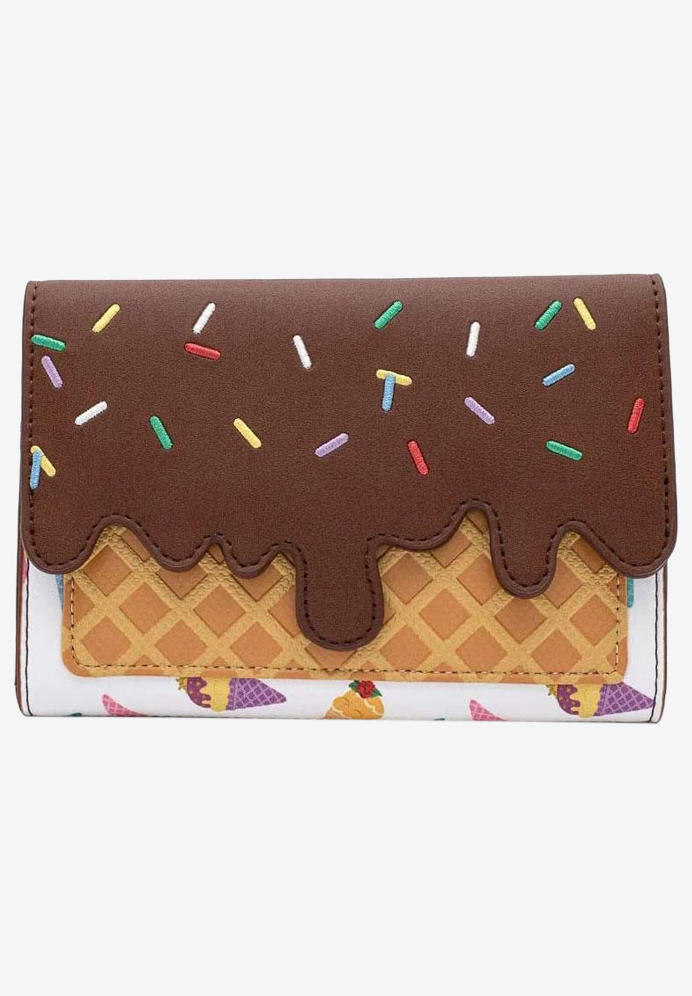 Disney x Loungefly Women s Ice Cream Cones Princesses Snap Flap Wallet Brylane Home