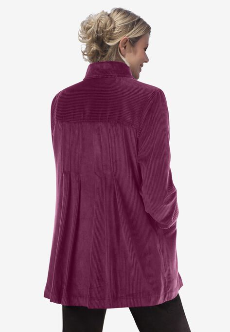 Pleat Back Corduroy Jacket Brylane Home