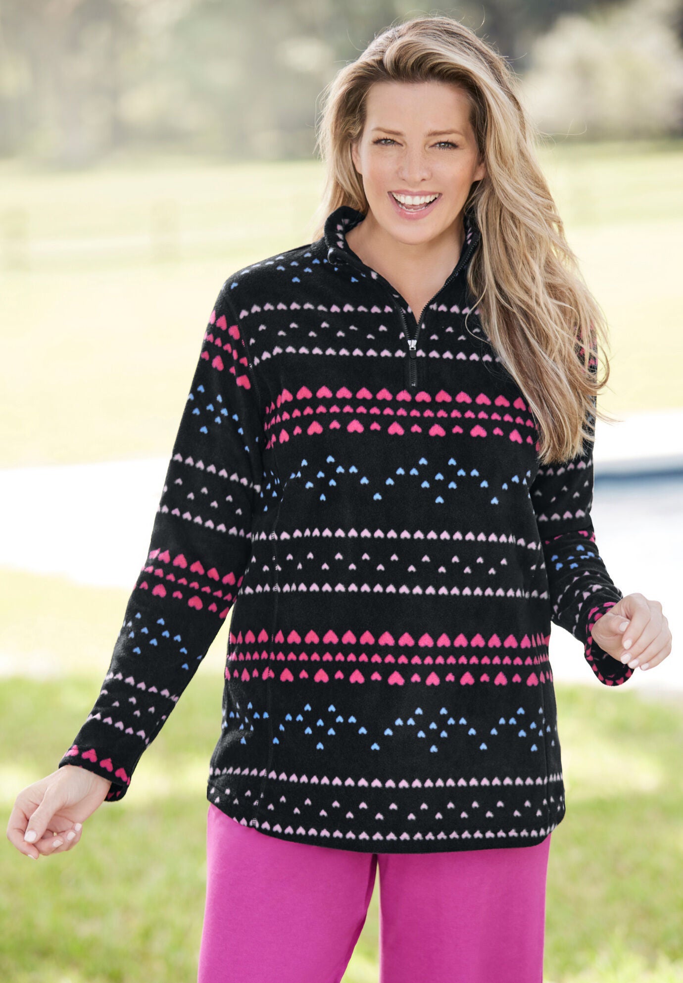 Microfleece quarter on sale zip pullover