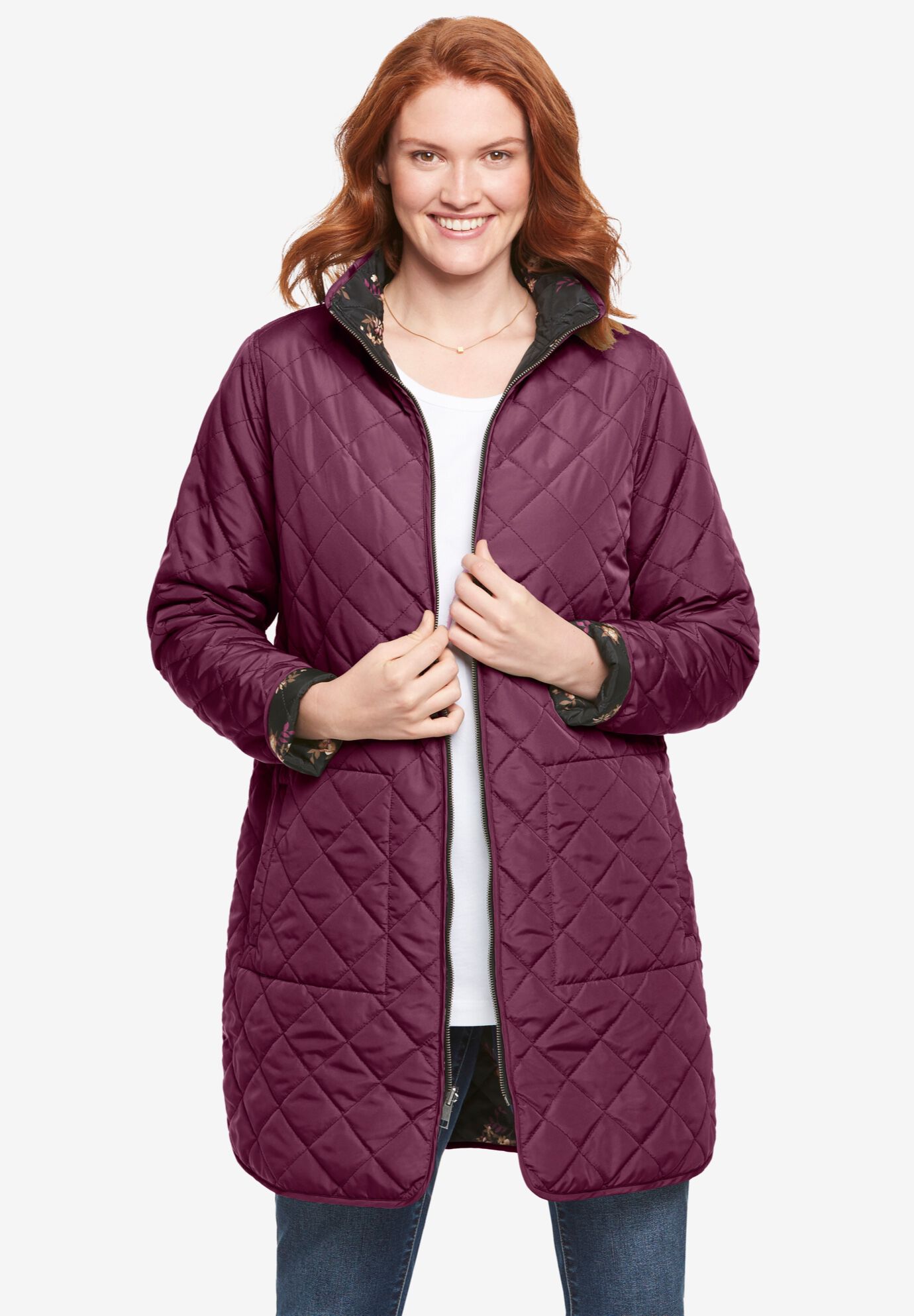 Quilted barn coat best sale