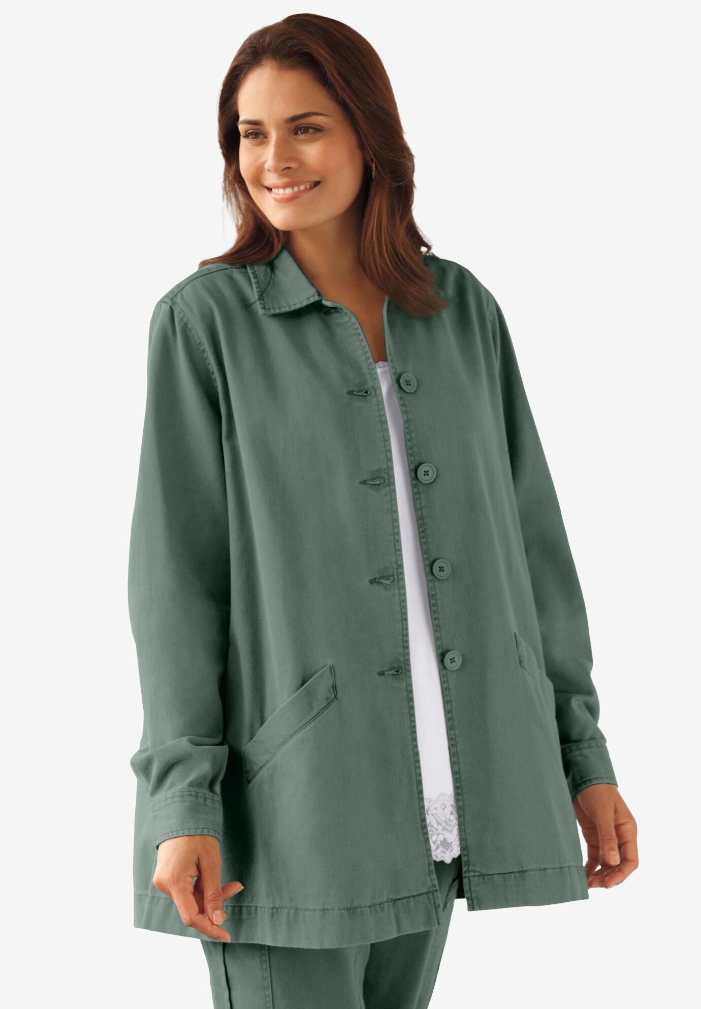 Pleated back denim jacket online