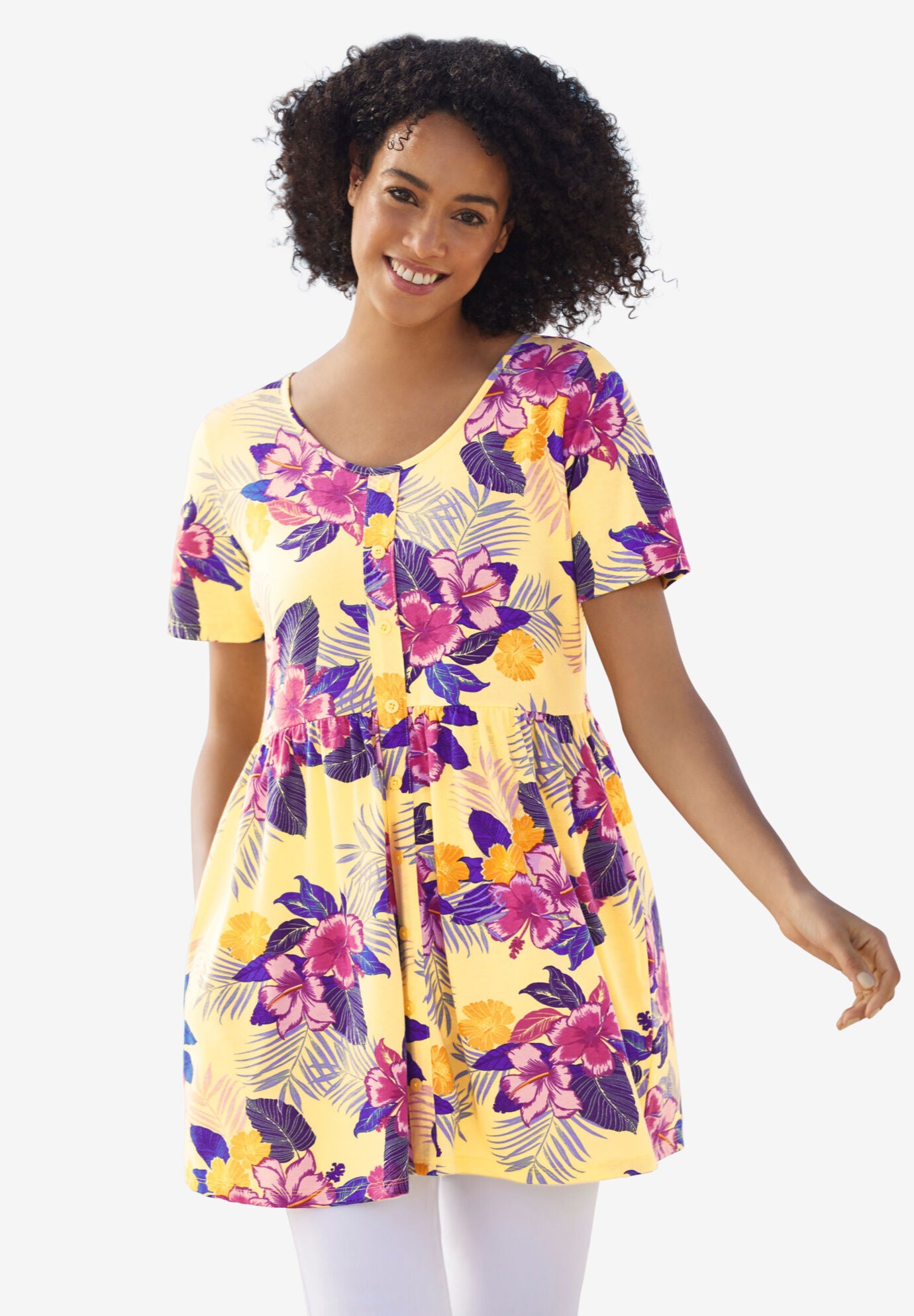 Empire waist tunic dress online